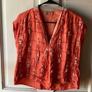 BLANK LONDON cropped  coral tank V neck. Women’s size Xs